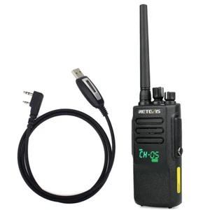 DMR Retevis RT50 Walkie Talkie 10W DMR Digital UHF400-470MHz 2Way Radio+Cable - Picture 1 of 12