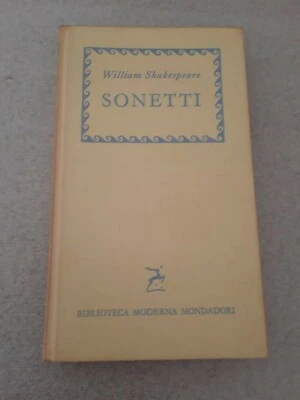 William Shakespeare, 'Sonetti' (Milano: Mondadori, 1957) (*tracciato*)  - Immagine 1 di 4