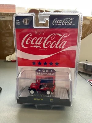 M2 MACHINES COCA-COLA 1944 JEEP MB A31 LIMITED EDITION 9250 1:64 SCALE - Image 1 of 2