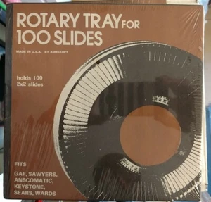 Vintage Rotary Tray For 100 Slides, New Sealed, by Airequipt Made In USA NOS - Picture 1 of 1