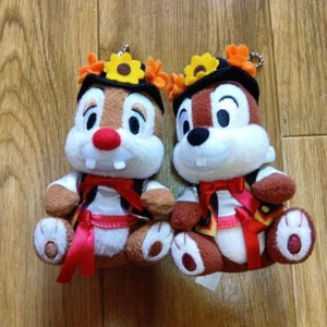 Disney Sea Chip and Dale Plush Badge Keychain - Picture 1 of 2