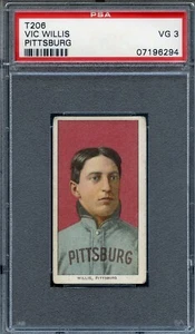 1909-11 T-206 Vic Willis Portrait PSA 3 HOF Pittsburgh 6294 - Picture 1 of 2