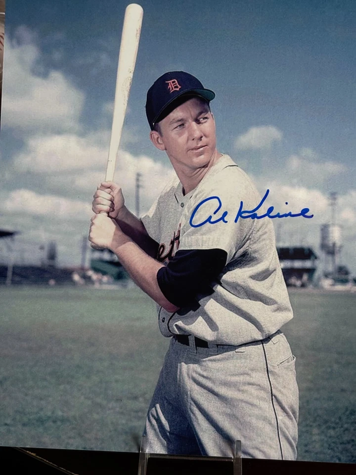 AL KALINE MID 50'S 8 X 10 DETROIT TIGERS  AUTOGRAPHED PHOTO - Image 1 of 1