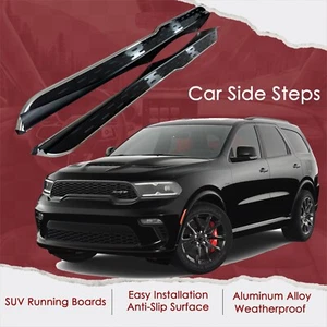 Estriberas laterales de 2 piezas para Dodge Durango 2018-2024 barras Nerf laterales - Imagen 1 de 6