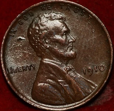 1910 Philadelphia Mint Copper Lincoln Wheat Cent - Image 1 of 2