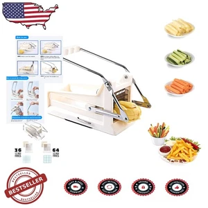 Potato Cutter: 2 Interchangeable Blades, Non-Slip Base, Veggie Slicer - Picture 1 of 8