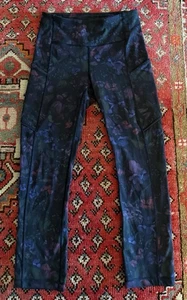Lululemon Women's Speed Up Crop 21" Frozen Flourish Multi Size 2 floral pockets - Picture 1 of 5