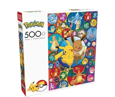 Головоломка Buffalo Games POKEMON BULBLE 500 штук Pikachu & Eevee *как новая 100% - Изображение 1 из 4