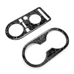 Forged Black Gear Shift Panel Cover Cup Holder Trim For Genesis GV80 2025 2026 - Picture 1 of 4