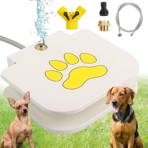 Dog Pet Water Fountain Fresh Water Dispenser Step-on Activated Sprinkler Outdoor - Picture 1 of 7