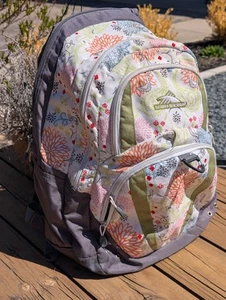 High Sierra Rucksack Tonala Floral Grün Tag Reisen Arbeit Aufhängung Gurtsystem - Bild 1 von 10