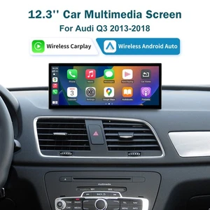 12.3 inch for Audi Q3 Wireless Carplay Retrofit Kits Autoradio Stereo 2013-2018 - Picture 1 of 8