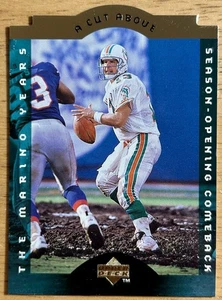 1995 Upper Deck Dan Marino un corte por encima # CA9 Miami Dolphins The Marino Years - Imagen 1 de 2