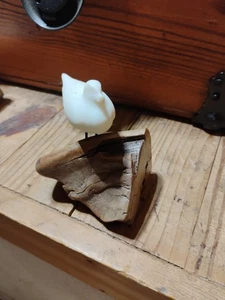 De Colección John Perry Miniatura Gaviota Burlwood Escultura Decoración 1986 Océano Náutico - Imagen 1 de 3