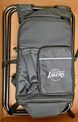 2022 Los Angeles Lakers Cooler Backpack Beach Chair Season Ticket Holder Gift - Image 1 of 4