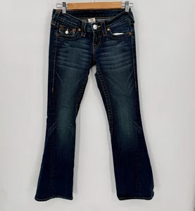 True Religion Joey Flare Damen Denim Blau Jeans Größe 25 USA Y2K Low Rise - Bild 1 von 14