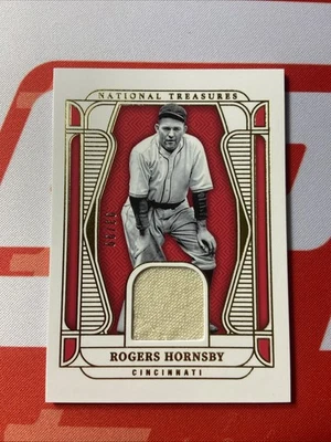 2025 Panini National Treasures Material Treasures /99 Roger Hornsby Reds - Image 1 of 4