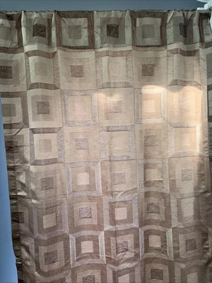 Painéis de cortina de bronze listrados metro Croscill Traditions - Imagem 1 de 4