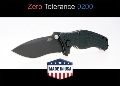 ZT Zero Tolerance 0200 Tactical Military Folder Knife - Image 1 of 4