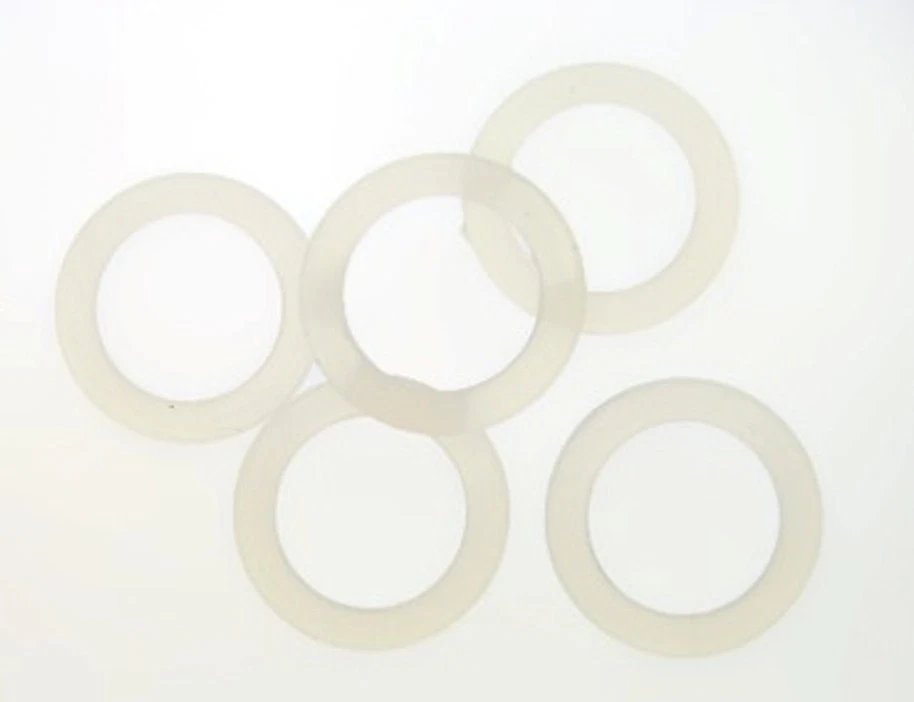 LOT OF 5 CLEAR SILICONE 0g O RINGS PLUGS FIT 0G - Image 1 of 1