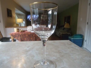 Noritake Troy 7 1/2" Gold Trimmed Water Goblet(s) 5 available - Picture 1 of 6
