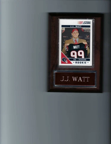 J.J. WATT PLAQUE HOUSTON TEXANS FOOTBALL NFL   C Cover
