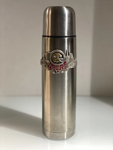 San Francisco 49ers Emblem Preowned Stainless Steel  Coffe Thermo NFL Football Cover