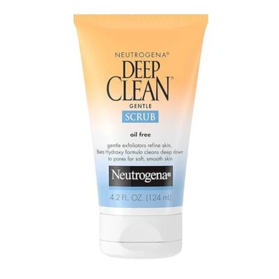 Neutrogena Deep Clean Gentle Daily Facial Scrub, Oil-Free Cleanser, 4.2 fz - Image 1 of 4