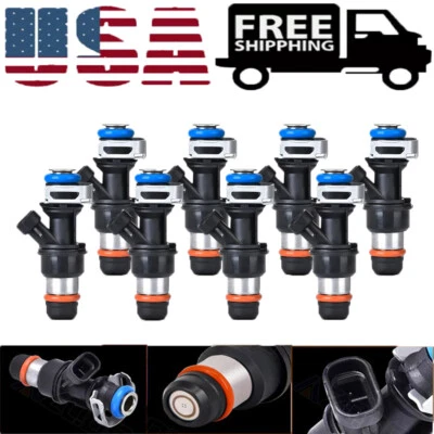 Set of 8 Fuel injectors 25317628 For 2003-2006 Chevrolet Express 3500 V8 6.0 - Изображение 1 из 4