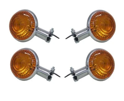 Juego completo de 4 señales de giro delanteras y traseras para tambor Yamaha SR 400 2014 Foto 1 de 2