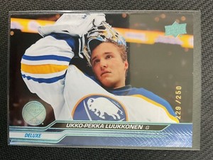 Ukko-Pekka Luukkonen 2023-24 Upper Deck Deluxe Parallel Card #229/250