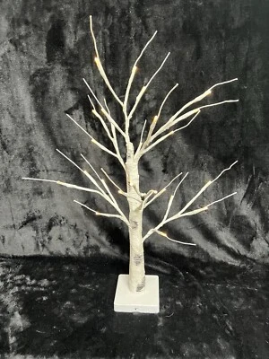 Lighted Birch Tree Pre Lit Tree Warm White Led Lights Christmas Tree 27” - Image 1 of 4