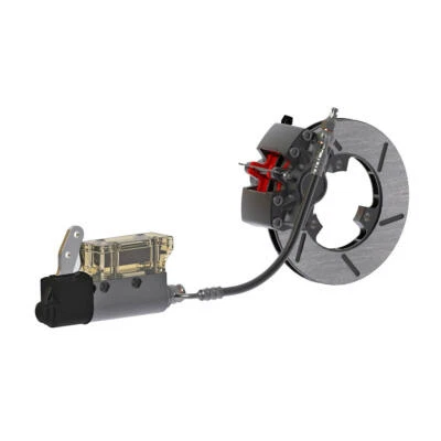 Go Kart Komplettes Hinteres Bremsset MA21 Minikart Hydraulisch Eloxiert Karting - Bild 1 von 4