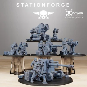 Armas de batalla Grim Guard - Station Forge - Tabletop Wargaming Korps Waffenteams - Imagen 1 de 15