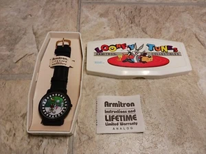 New 1994 Armitron Warner Looney Tunes Marvin the Martian Watch W/case, Paperwork - Picture 1 of 14