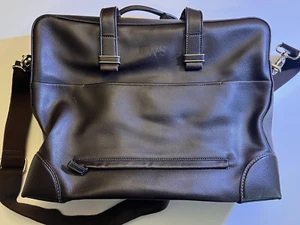 Hartmann Carry On Shoulder Messenger Leather Bag - with logo - Picture 1 of 7