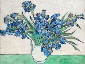 Irises (1890) by Vincent van Gogh Museum Quality Giclee Print + Free Shipping
