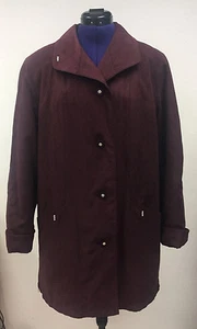 Damen Jacke Mantel Damenjacke Damenmantel Kurzmantel dunkelrot Gr. 44 - Bild 1 von 2