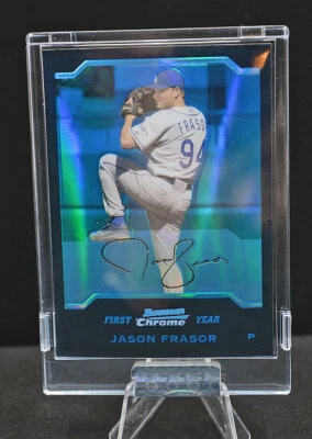 2004 Bowman Chrome Blue Refractor First Year UNCIRCULATED Jason Frasor /290 (RC) - Image 1 of 2