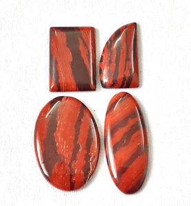 Natural Rare Red Tiger Eye Multi Cabochon Lot For Jewelry Making Gemstone 160Cts - Picture 1 of 5