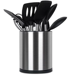 Utensil Holder for Kitchen Counter 360° Rotating Utensil Caddy Stainless Stee... - Picture 1 of 7