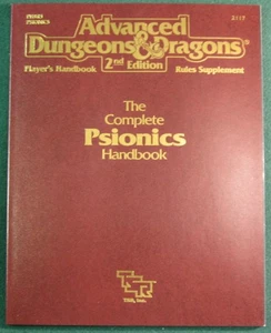 Complete Psionics Handbook, Advanced Dungeons & Dragons 2nd Ed. TSR (1991) 2117 - Foto 1 di 3