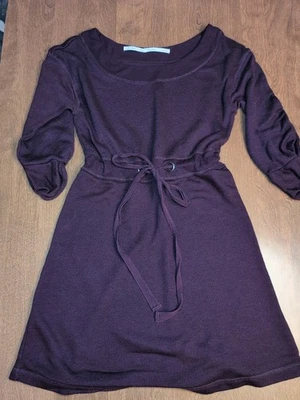 Vestido suéter polar Anthropologie Saturday Sunday pequeño púrpura para mujer Foto 1 de 4