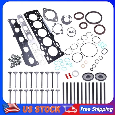 适用于沃尔沃 S40 S60 V50 C30 C70 2.5L 气缸盖垫片和进气排气阀 — 第 1/4 张图片