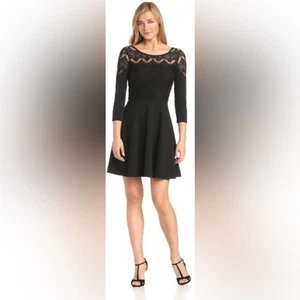 Lilly Pulitzer Remmy Black Fit Flare Dress. Size small. - Picture 1 of 15