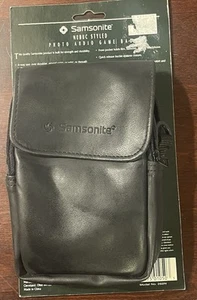 VTG Samsonite Crossbody Bag Classic Black Adjustable Strap Game Phone - Picture 1 of 5