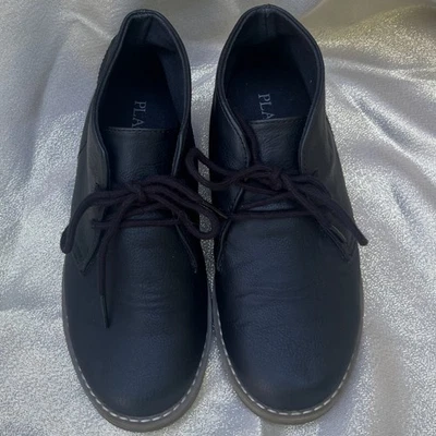 Children's Place Black Ankle Boot Faux Leather Size 3 Boys Ships Free - Image 1 of 4