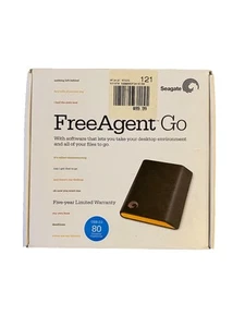 Seagate FreeAgent Go 80GB Portable External Hard Drive For Windows PC READ - Afbeelding 1 van 7