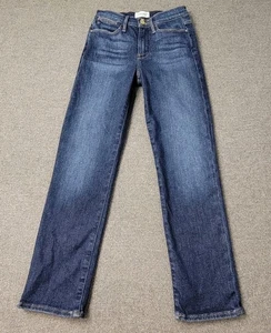 FRAME Le High Straight Jeans Damen 24 Dark Wash Stretch Denim - Bild 1 von 10