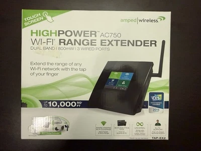 Amped Wireless High Power Touch Screen AC750 Wi-Fi Range Extender (TAP-200) - Image 1 of 3